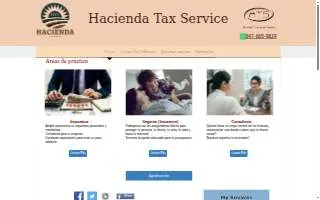 Hacienda Tax Service website
