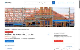 Boller Construction Co Inc