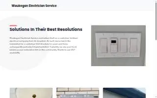 Waukegan's Electrical Solutions website