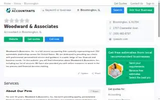 Woodward & Associates Inc website