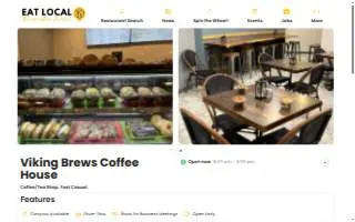 Viking Brews Coffee House website