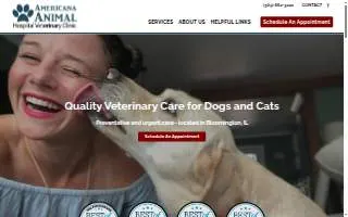 Americana Animal Hospital website