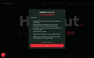 Hideout Pub & Grill website