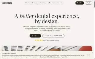 Dentologie - Evanston website