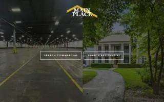 Main Place Real Estate website