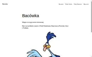 Bacowka Restaurant website