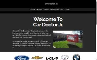 Car Doctor Jr website