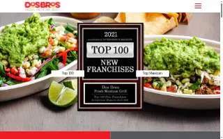 Dosbros Fresh Mexican Grill and Catering - Bolingbrook website