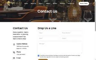 ARAGVI Restaurant website