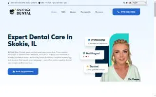 Dentist Skokie | Gold Star Dental website