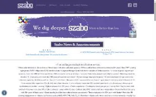 Szabo Construction Company website