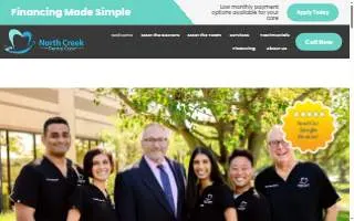 North Creek Dental Care website