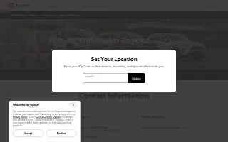 Oak Lawn Toyota website
