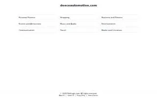 Deece Automotive website