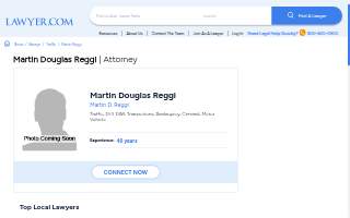 Martin D. Reggi Attorney at Law