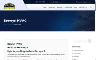 Berwyn HVAC Services: Heating & Air Conditioning website