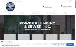Power Plumbing Inc. of Mount Prospect website