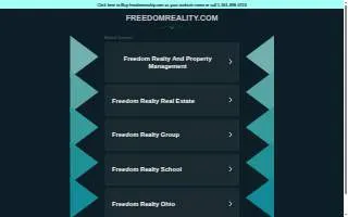 Freedom Realty of Normal website