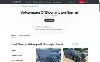 Volkswagen of Bloomington Normal website