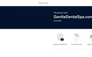 Gentle Dental Spa website