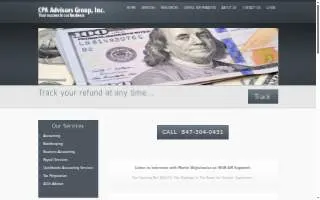 CPA Advisors Group website