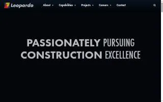 Leopardo Construction website