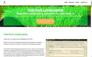 Oak Park Landscaping website