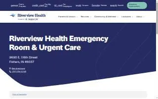 Riverview Health Emergency Room & Urgent Care of Fishers website