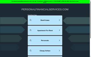 Personal Financial Services
