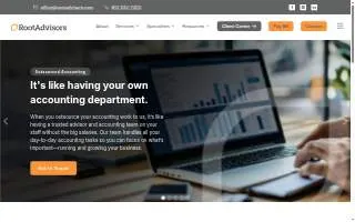 Root Advisors website
