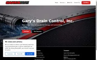 Garey's Sewer and Drain Cleaning LLC website