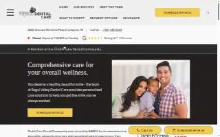 Lakewood Family Dental of Lafayette website
