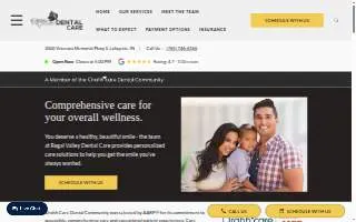 Regal Valley Dental Care website