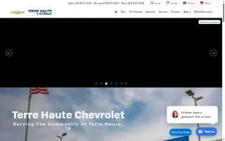 Terre Haute Chevrolet website