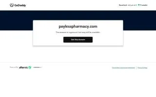 Payless Pharmacy website