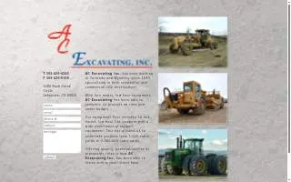 American Construction & Excavating, LLC website