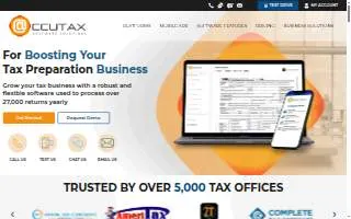 AccuTax Computer Tax Service website
