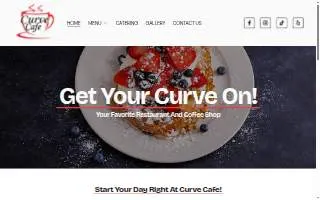 Curve Cafe website