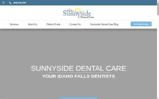 Sunnyside Dental Care of Lawrence website