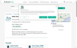 Wall Street Medical Group website