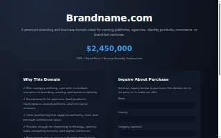 Brand Name website