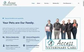 Access Veterinary Care of Jeffersonville website