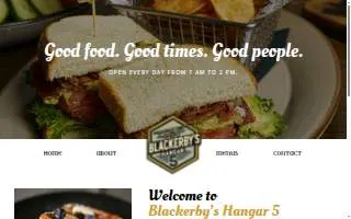 BBlackerby's Hangar 5 Restaurant website