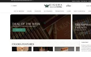 Cigar Bar of Westland website