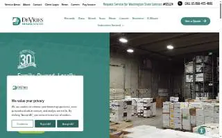 DeVries Design and Landscape website