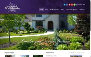 Smalls Landscaping website