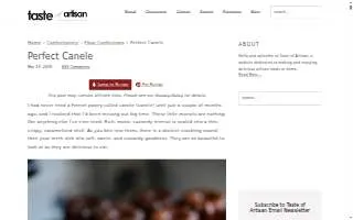 Canel� Caf� website
