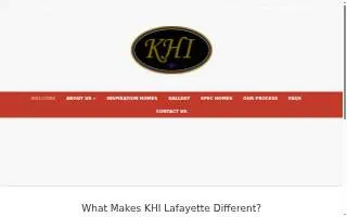 Keene Homes Inc (KHI) website