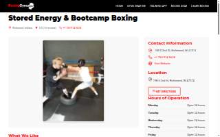 Stored Energy & Bootcamp Boxing
