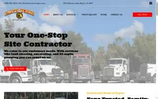 Earthworks Lawncare & Snow Removal website